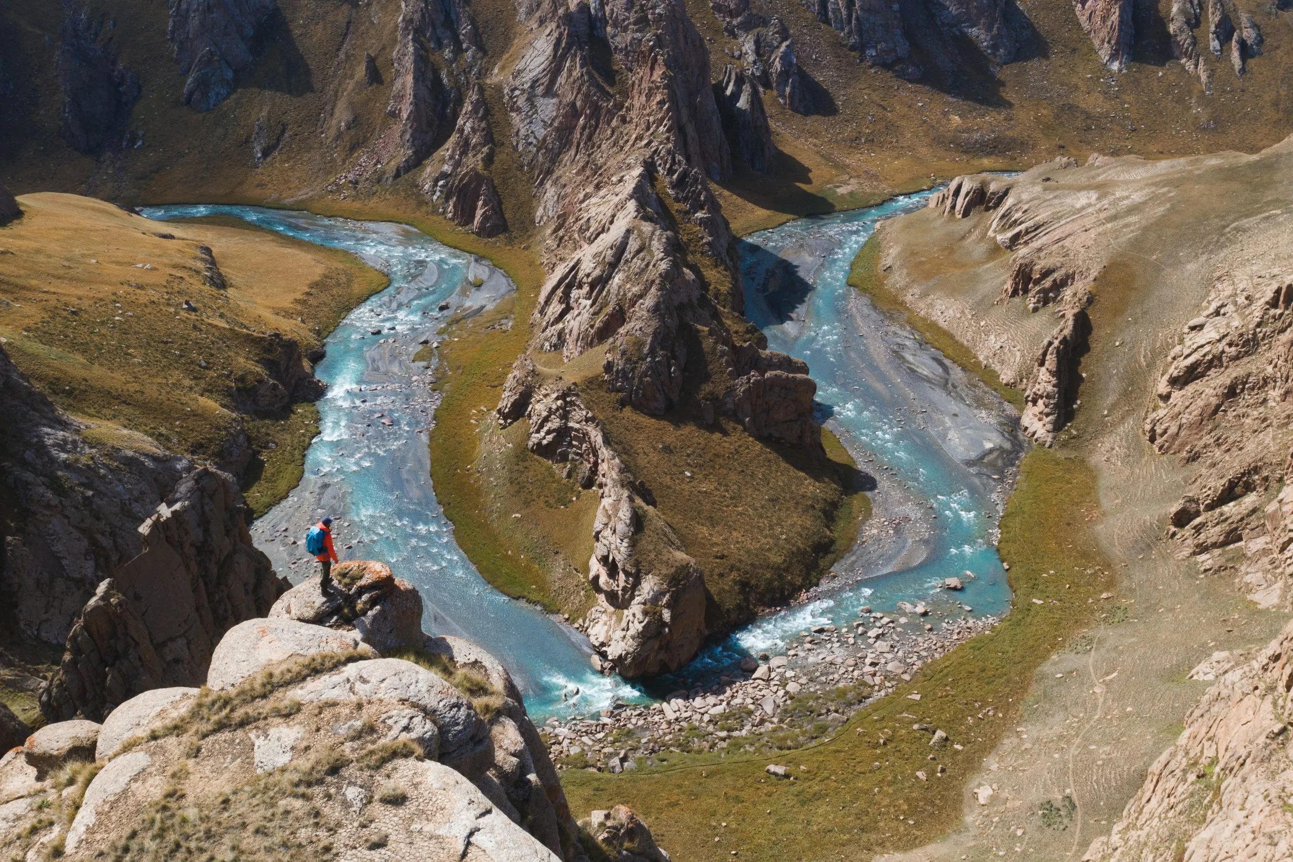 Aerial from the Uncharted Caves of Kyrgyzstan project.