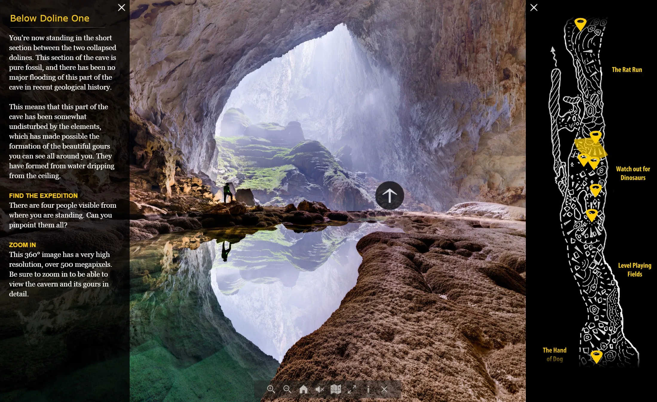 Promotional still from the Son Doong 360 interactive story.